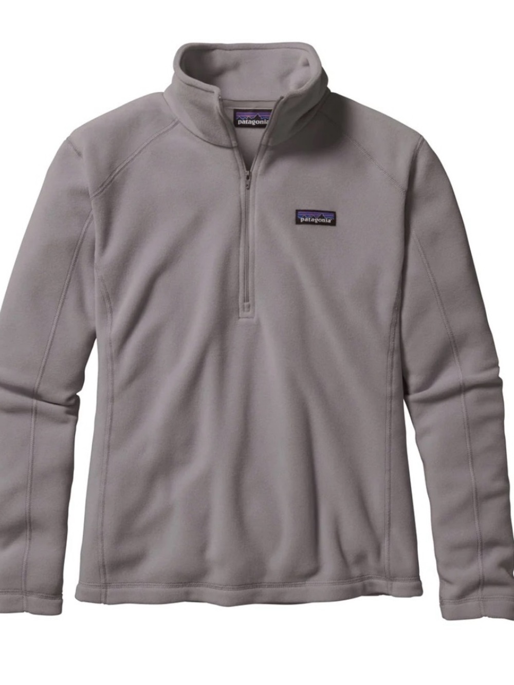 Women’s Patagonia Light Gray Quarter-Zip Fleece Pullover